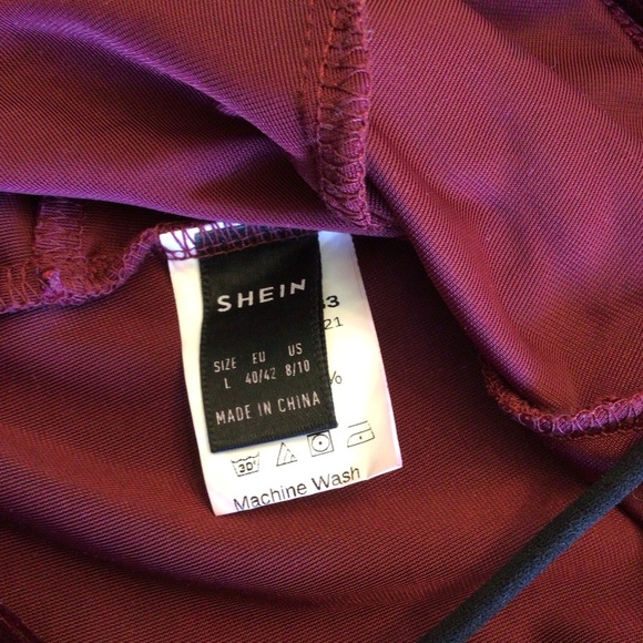 Women’s Burgundy Velour Sleeveless Cropped Cami Top Size Large - Picture 5 of 6